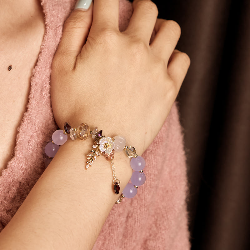 Buddha Stonesブルークリスタル アメジスト サンストーン グリーンアベンチュリン ヒーリングブレスレット