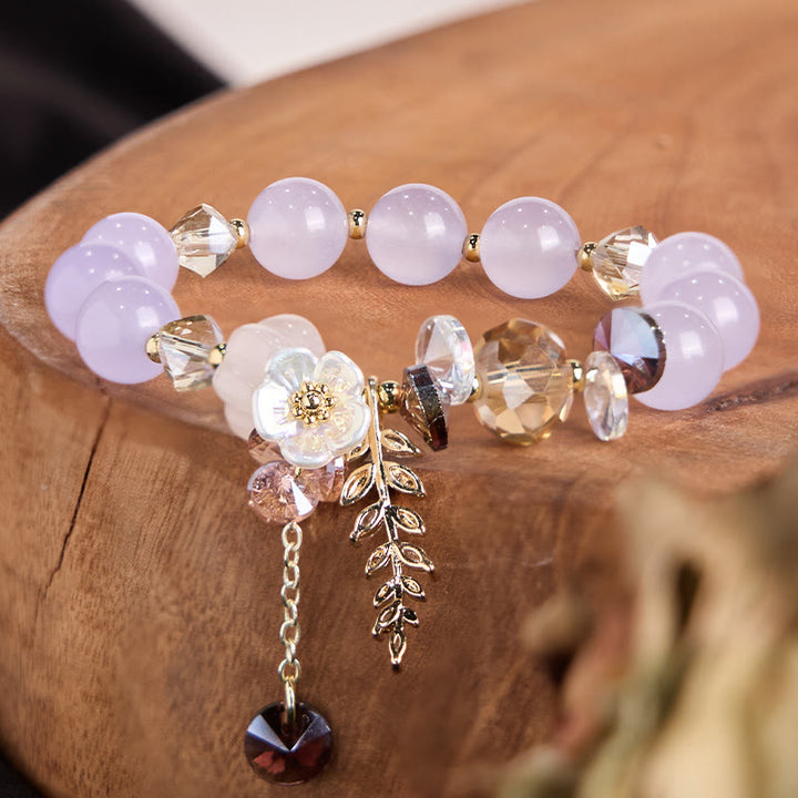 Buddha Stonesブルークリスタル アメジスト サンストーン グリーンアベンチュリン ヒーリングブレスレット