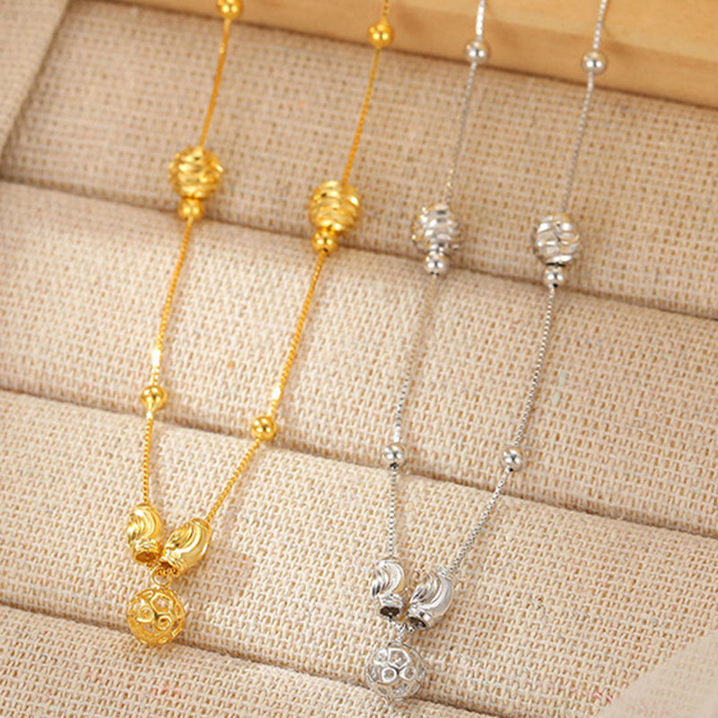 Buddha Stones925 スターリングシルバー シンプルベルビーズ 祝福アンクレット - image 10