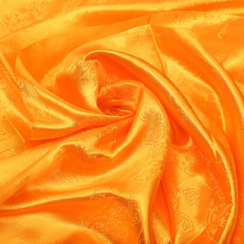 チベットの幸運の祝福5色の龍と鳳凰の模様のカタ装飾