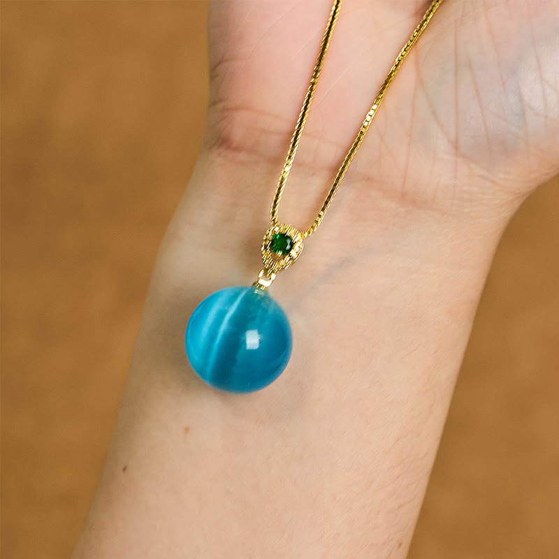 Buddha Stonesアイ ラウンドボール 自信のネックレスペンダント