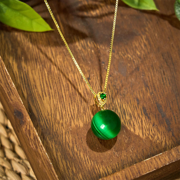 Buddha Stonesアイ ラウンドボール 自信のネックレスペンダント