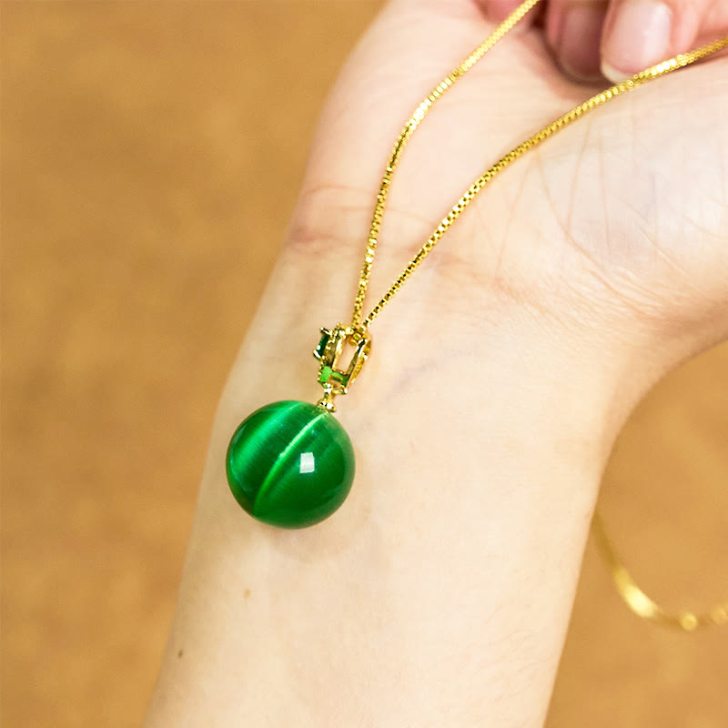 Buddha Stonesアイ ラウンドボール 自信のネックレスペンダント