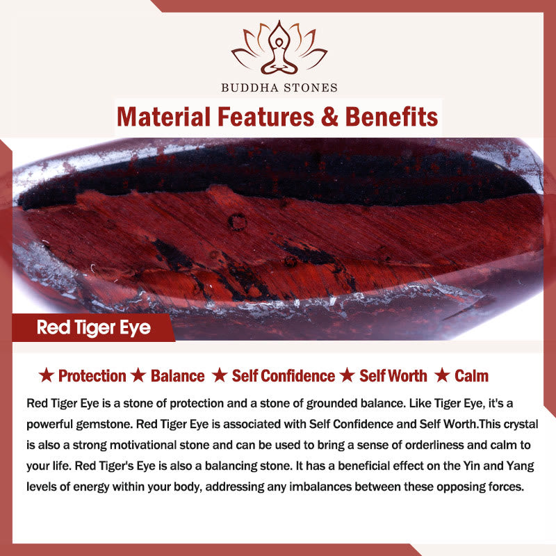 Buddha Stones天然レッドタイガーアイパープルタイガーアイビーズグリーンリーフプロテクションブレスレット