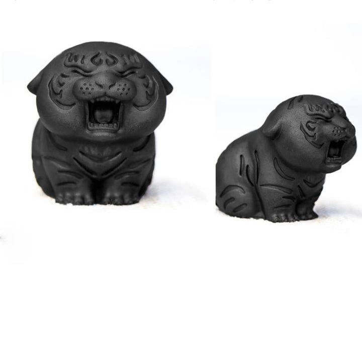 Buddha Stones ミニ虎の樹脂置物|鉄粉入り・錆加工風インテリアオブジェ