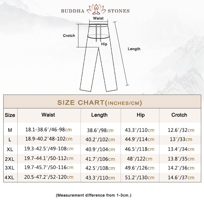Buddha Stones Tang フロッグボタン 七分袖シャツ ワイドレッグパンツ コットンリネン メンズスーツ