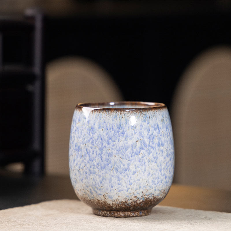 Buddha Stones手作りの小さな中国建展窯変陶器ティーカップカンフーティーカップ150ml