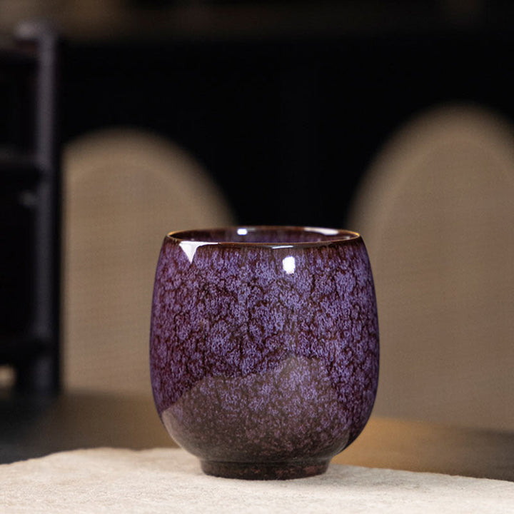 Buddha Stones手作りの小さな中国建展窯変陶器ティーカップカンフーティーカップ150ml