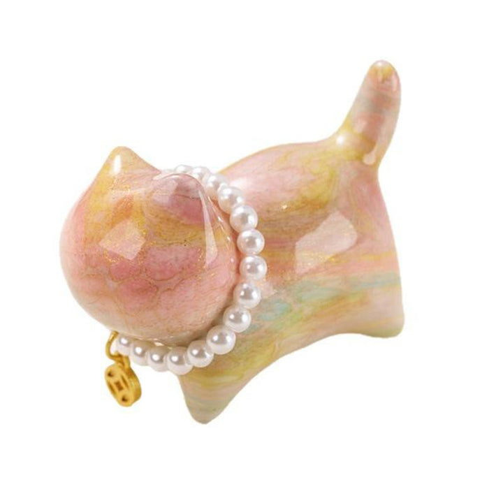 Buddha Stones白檀 幸運のミニ猫 漆工芸 癒しの装飾 ランダムカラー (ブラインドボックス) - image 6