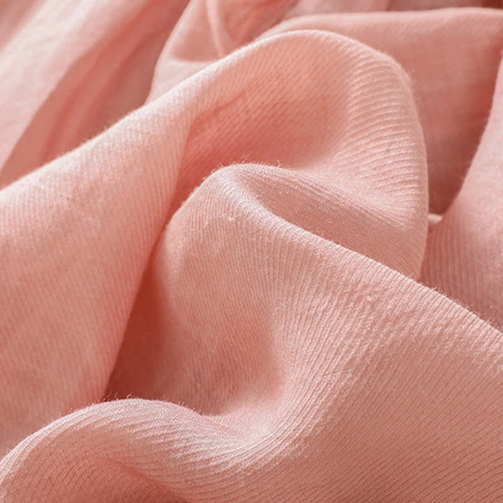 Buddha Stonesカジュアル デイリー 無地 ボタン フリルデザイン スタンドカラー レディース コットン リネン 七分袖 シャツ カーディガン - image 29