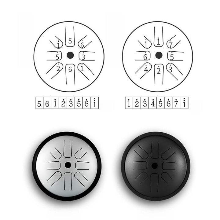 Buddha Stonesスチールタンドラム サウンドヒーリング ヨガ 瞑想 ドラムキット 8音 6インチ 打楽器