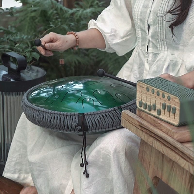 Buddha Stonesスチールタンドラム サウンドヒーリング マインドフルネス瞑想 ドラムキット 15音 14インチ 打楽器