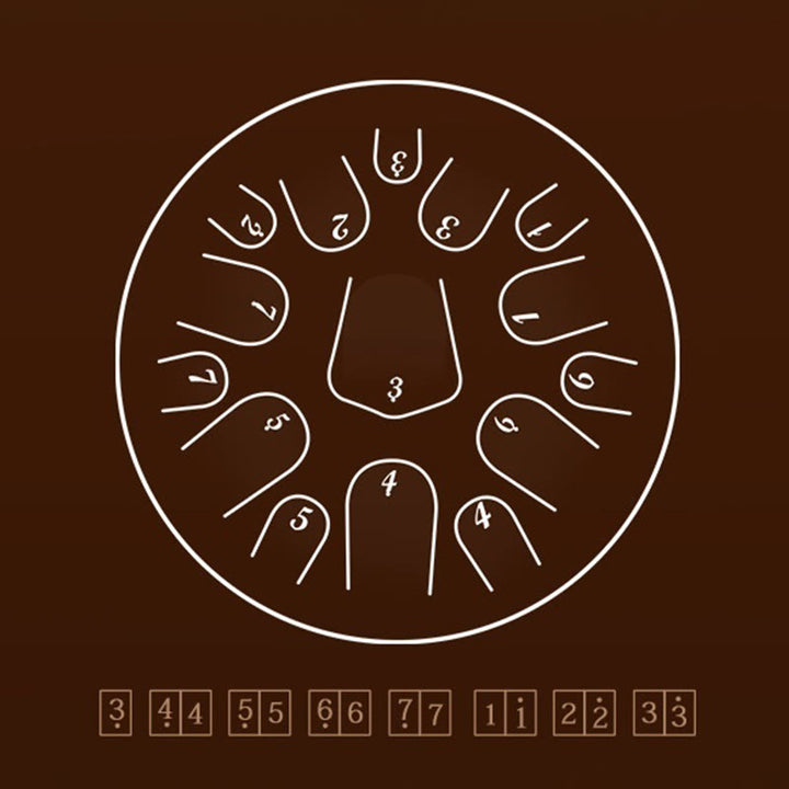 Buddha Stonesスチールタンドラム サウンドヒーリング瞑想ドラムキット 13ノート 12インチ 打楽器