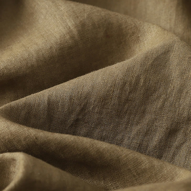 Buddha Stonesカジュアル カラーブロック ドローストリング レディース コットン ワイドレッグパンツ ポケット付き - image 4