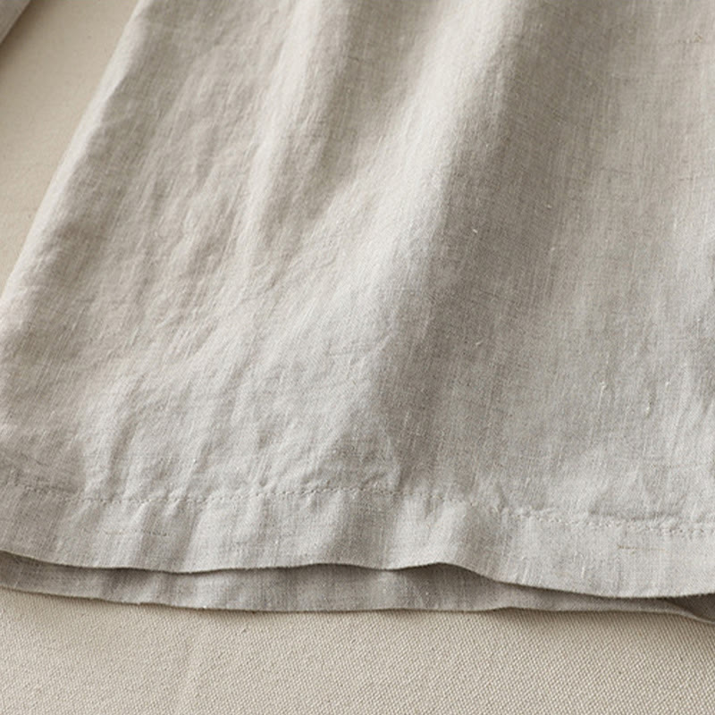 Buddha Stonesカジュアル カラーブロック ドローストリング レディース コットン ワイドレッグパンツ ポケット付き - image 21