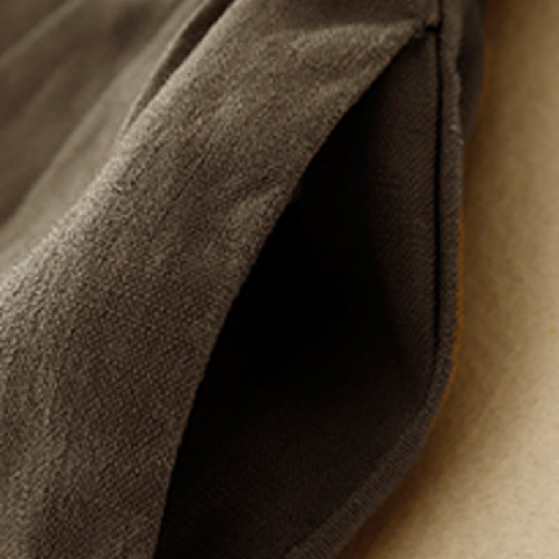 Buddha Stones夏 カジュアル プリーツ 無地 コットン リネン レディース ショートパンツ ポケット付き - image 10