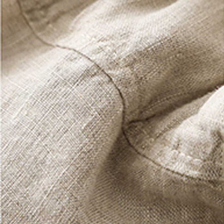 Buddha Stones夏 カジュアル 無地 コットン リネン レディース エラスティック ストレート ショーツ ポケット付き - image 16