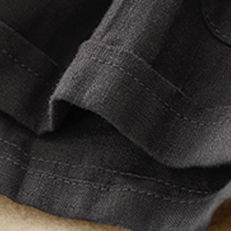 Buddha Stones夏 カジュアル 無地 コットン リネン レディース エラスティック ストレート ショーツ ポケット付き - image 22