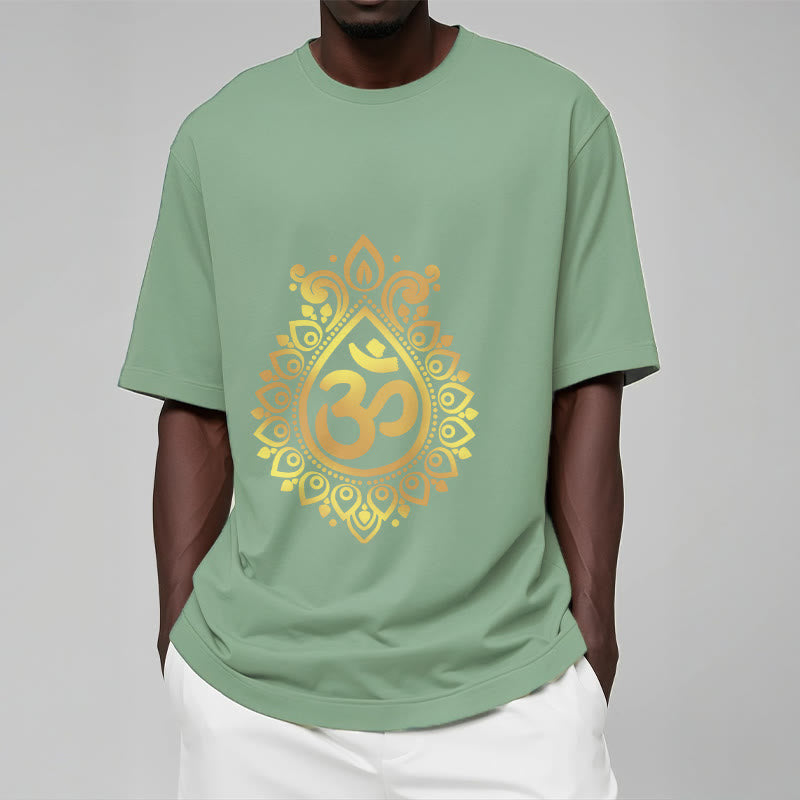 Buddha StonesウォータードロップOMデザインTシャツ - image 16