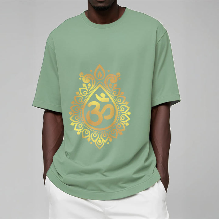 Buddha StonesウォータードロップOMデザインTシャツ - image 16