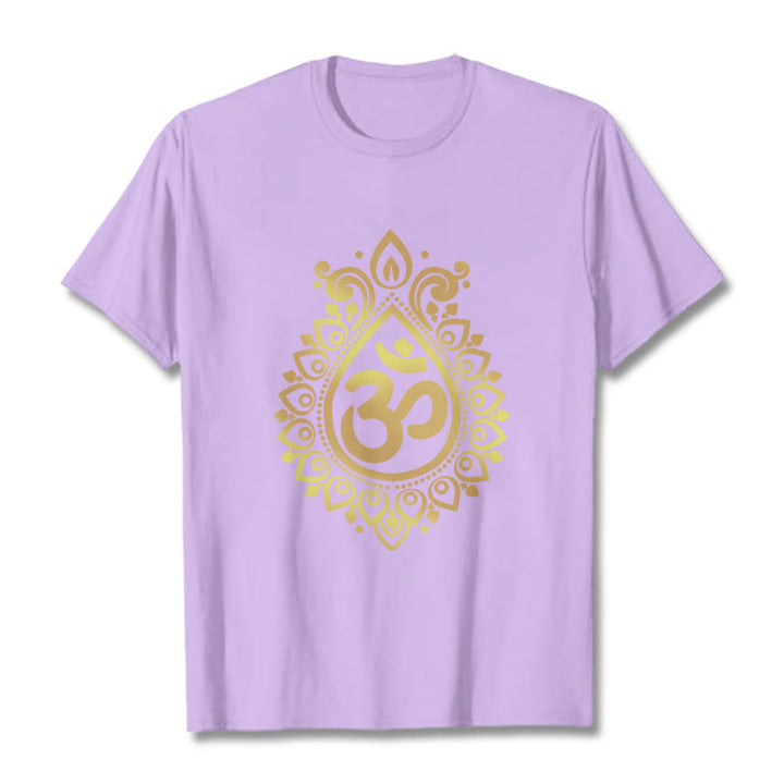 Buddha StonesウォータードロップOMデザインTシャツ - 梅 - 2XL - image 17