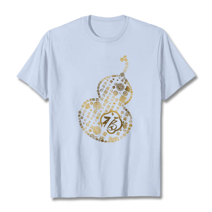 Buddha Stonesひょうたん福キャラクターデザインTシャツ - ライトシアン - 2XL - image 19