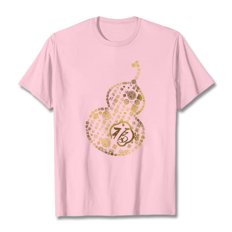 Buddha Stonesひょうたん福キャラクターデザインTシャツ - ライトピンク - 2XL - image 13