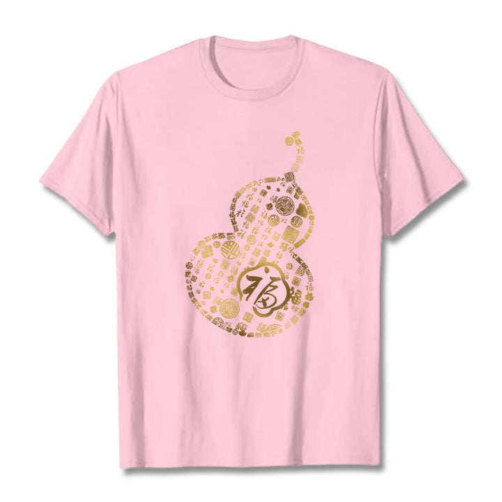 Buddha Stonesひょうたん福キャラクターデザインTシャツ - ライトピンク - 2XL - image 13