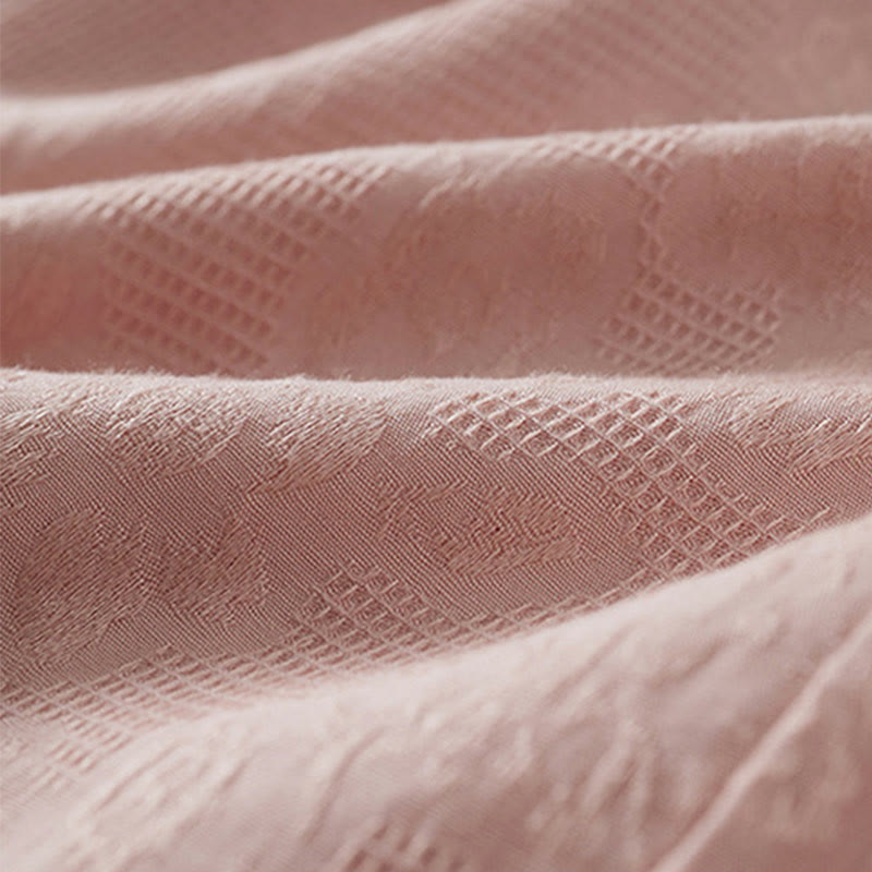 Buddha Stonesカジュアルフラワーカラフルフロッグボタン半袖コットンリネンレディースシャツ - image 13