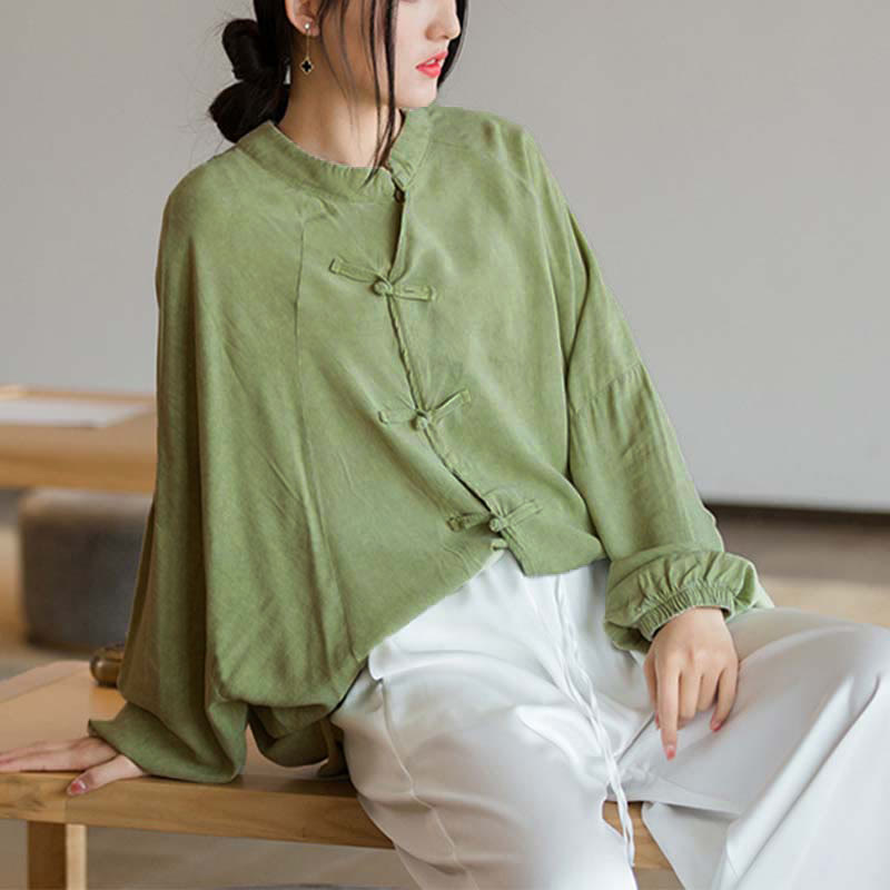 Buddha Stonesカエルボタン長袖シャツ禅太極拳瞑想トップス漢服ジャケット - image 16