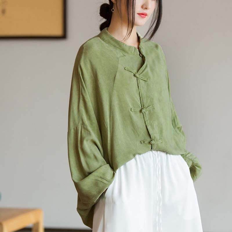 Buddha Stonesカエルボタン長袖シャツ禅太極拳瞑想トップス漢服ジャケット - image 14