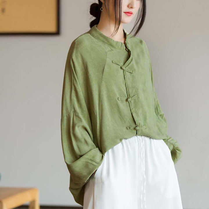 Buddha Stonesカエルボタン長袖シャツ禅太極拳瞑想トップス漢服ジャケット - image 14