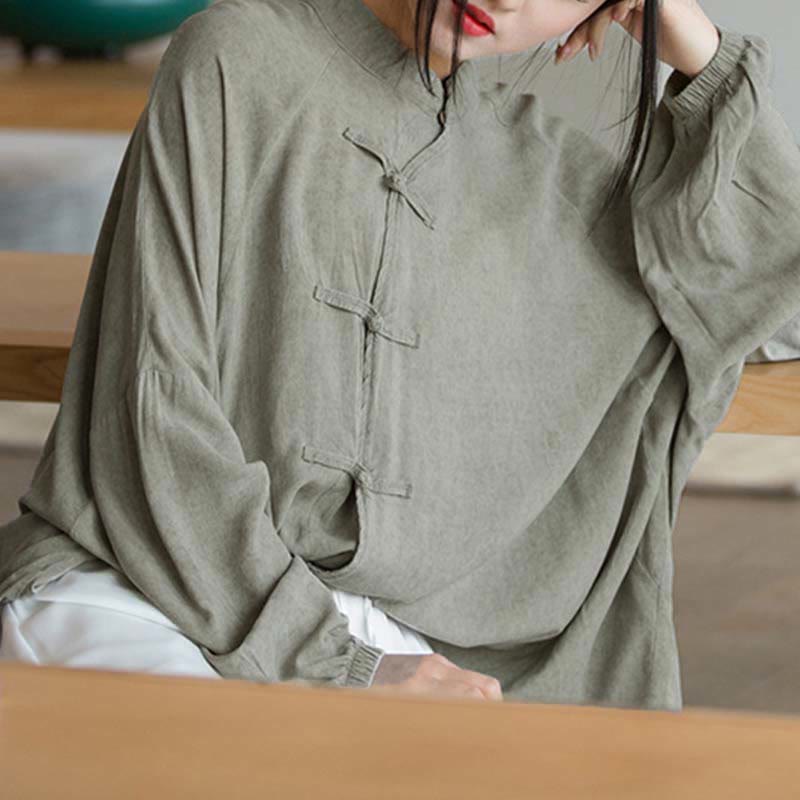 Buddha Stonesカエルボタン長袖シャツ禅太極拳瞑想トップス漢服ジャケット - image 20