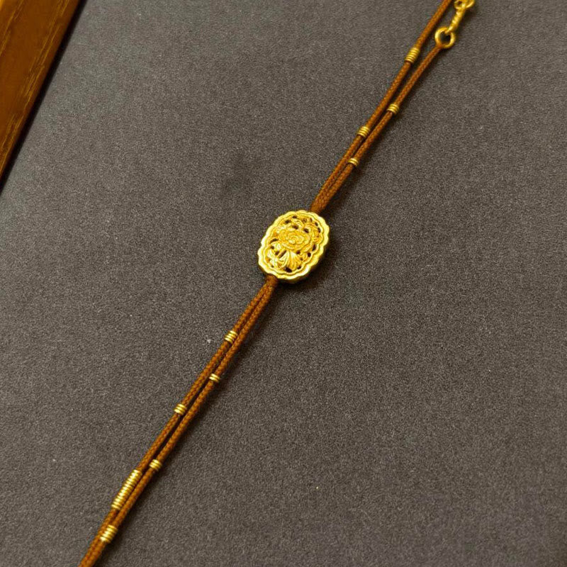 Buddha Stonesハンドメイド銅金メッキ牡丹紐バランスブレスレット - image 2