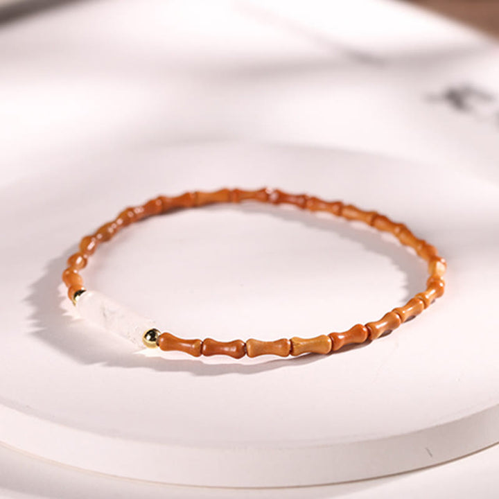 Buddha Stones極細オリーブピットピースブレスレット - image 20