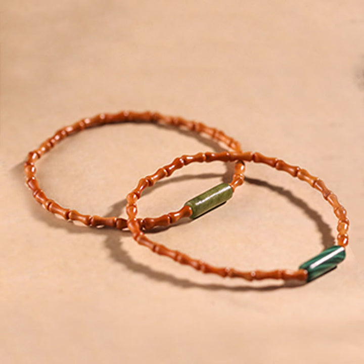 Buddha Stones極細オリーブピットピースブレスレット - image 18