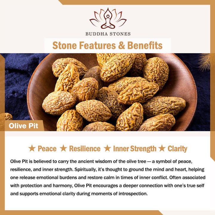 Buddha Stones極細オリーブピットピースブレスレット - image 6