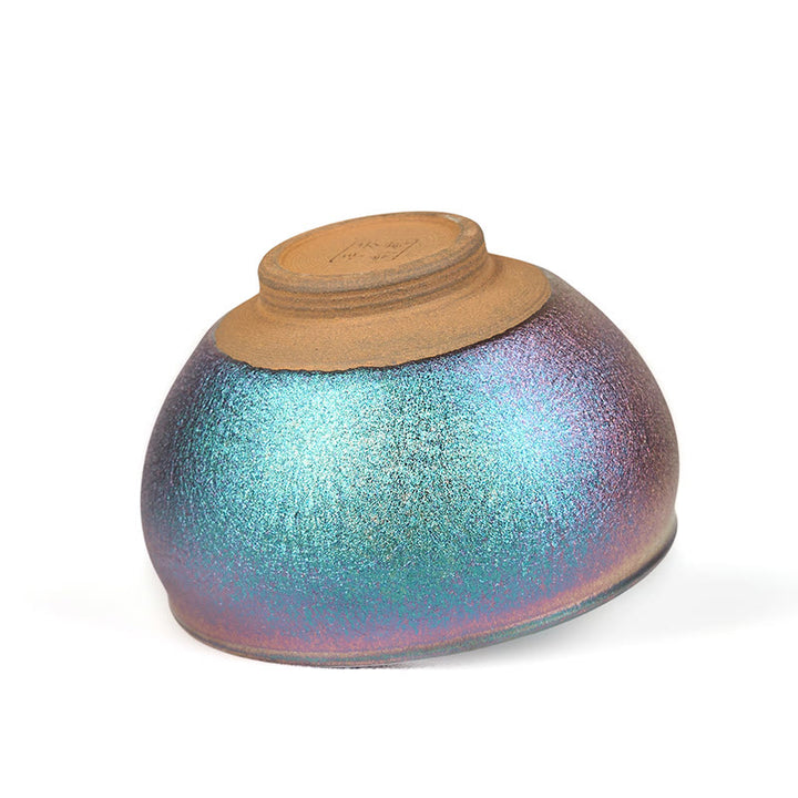 Buddha Stones手作り中国Jianzhanゴールデン蓮の花セラミックティーカップカンフーティーカップ150ml - image 10