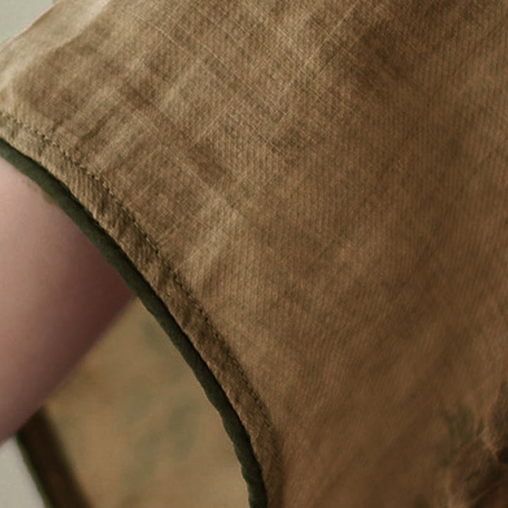 Buddha Stonesパープルフラワープリントカエルボタンデザインシャツ - image 5