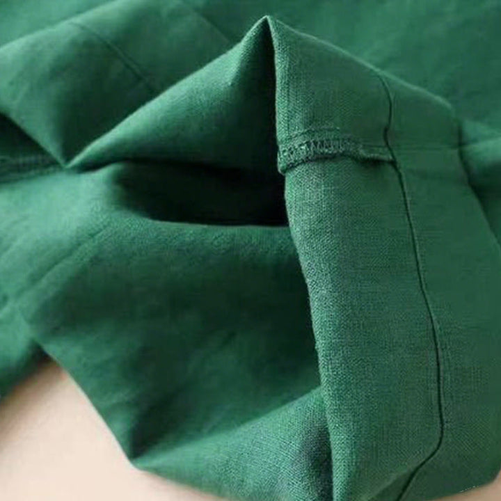 Buddha Stonesカジュアル ハイウエスト レースアップ ワイドレッグパンツ ポケット付き - image 12