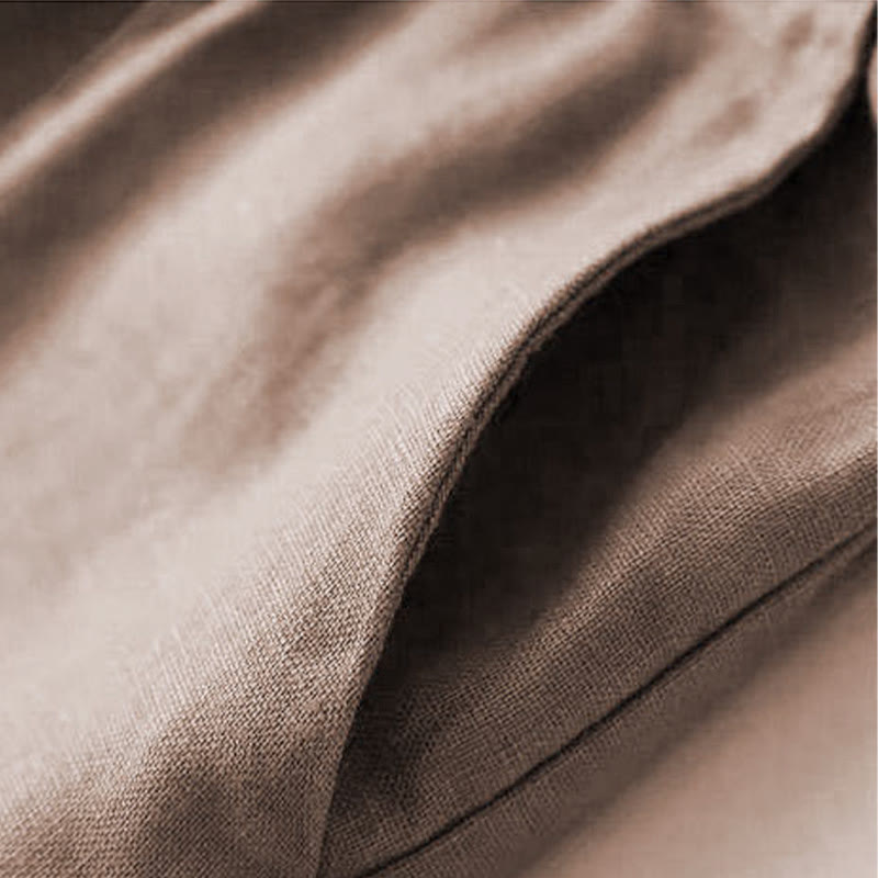 Buddha Stonesカジュアル ハイウエスト レースアップ ワイドレッグパンツ ポケット付き - image 30