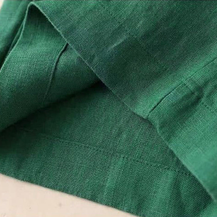 Buddha Stonesカジュアル ハイウエスト レースアップ ワイドレッグパンツ ポケット付き - image 10