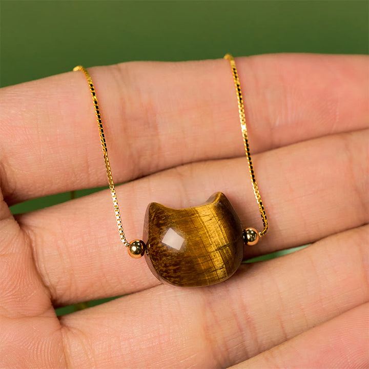 Buddha Stones925スターリングシルバー キャットタイガーアイ守護ブレスレット - image 4