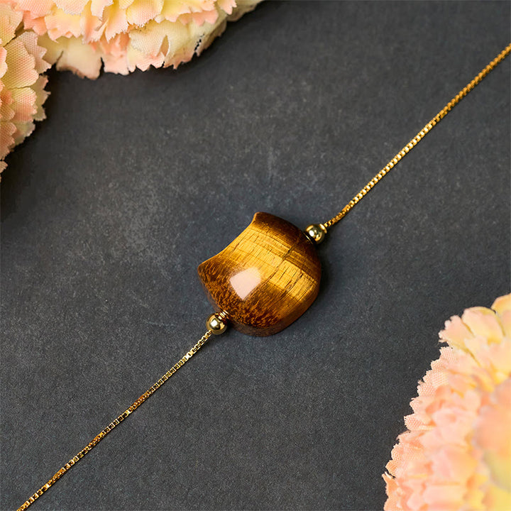 Buddha Stones925スターリングシルバー キャットタイガーアイ守護ブレスレット - image 3