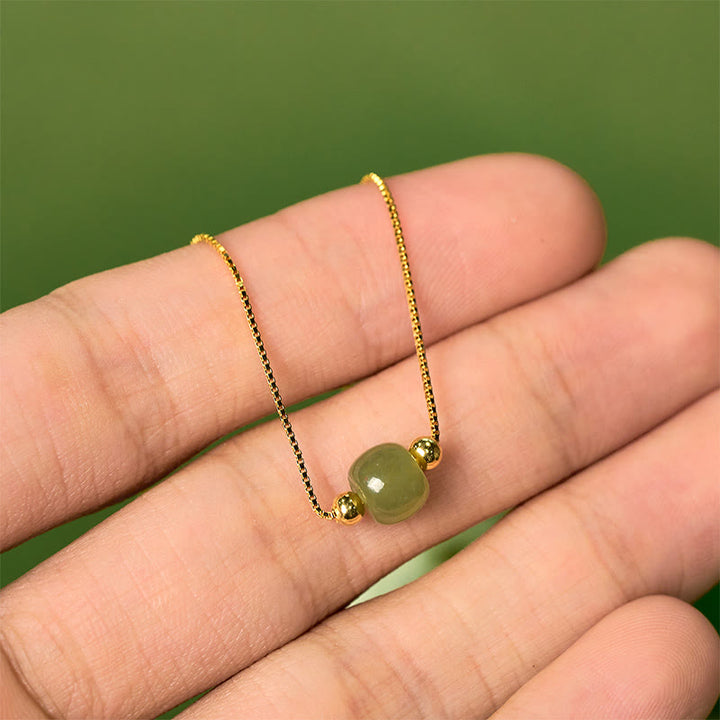 Buddha Stones 925スターリングシルバー 天然翡翠ビーズ アバンダンス チェーンブレスレット - image 2