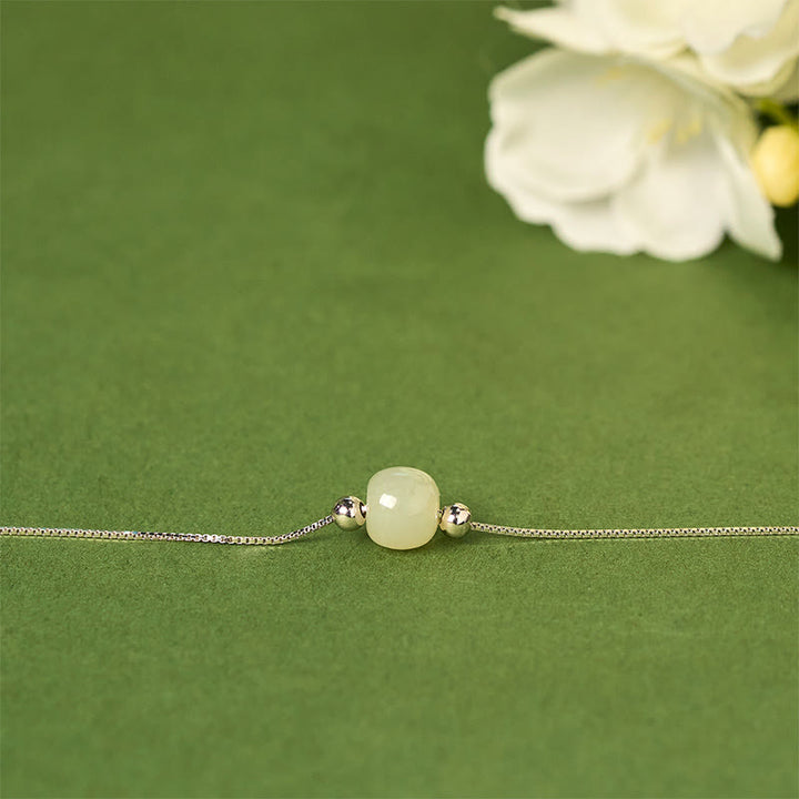 Buddha Stones 925スターリングシルバー 天然翡翠ビーズ アバンダンス チェーンブレスレット - image 20