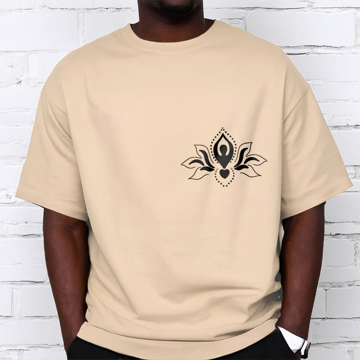 Buddha Stones、蓮、瞑想、仏陀の模様のデザインTシャツ - image 10