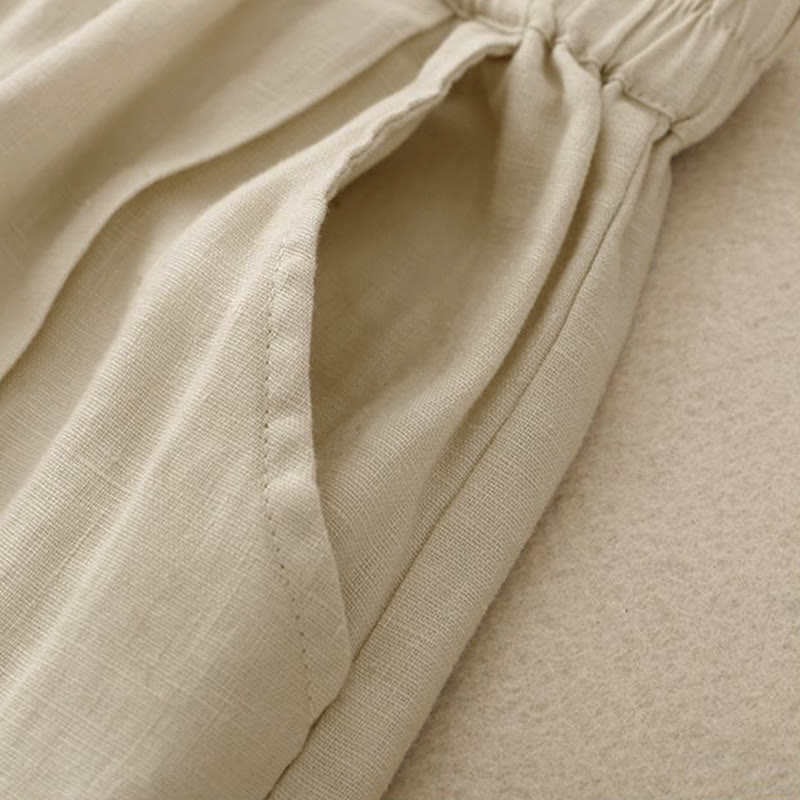 Buddha Stonesカジュアル 無地 レディース コットン ショートパンツ ポケット付き - image 13