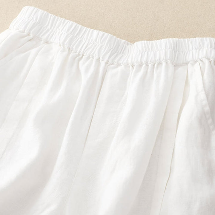 Buddha Stonesカジュアル 無地 レディース コットン ショートパンツ ポケット付き - image 36