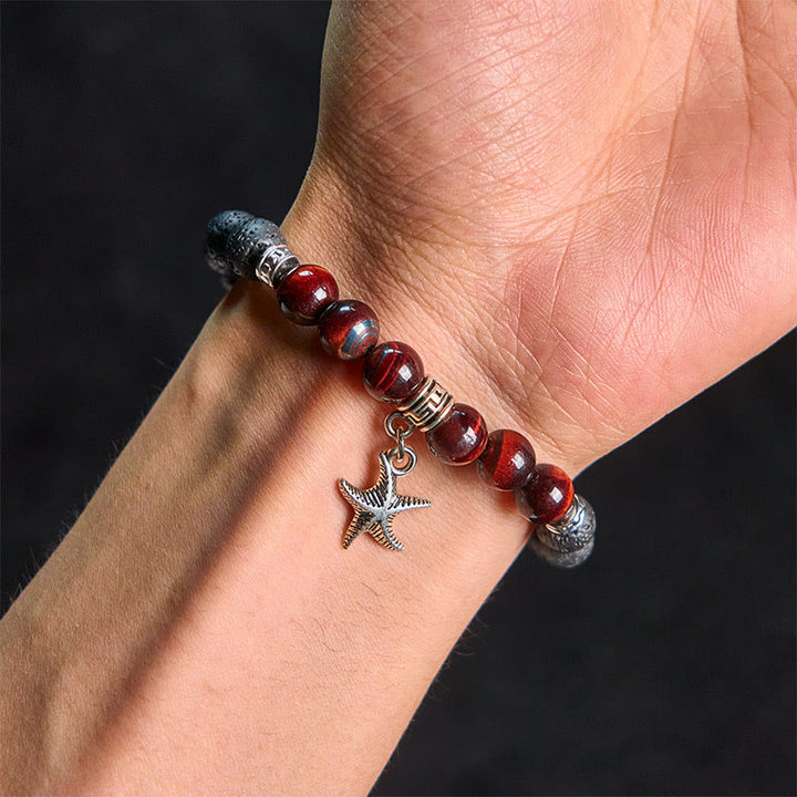 Buddha Stonesブラック溶岩石 クリスタルビーズ 動物柄 ヒーリングブレスレット - image 21